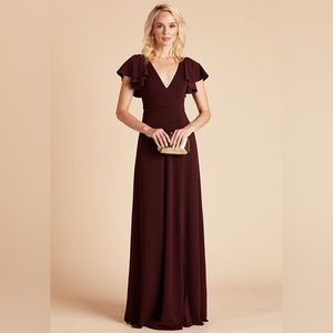 Hannah Crepe Dress - Cabernet